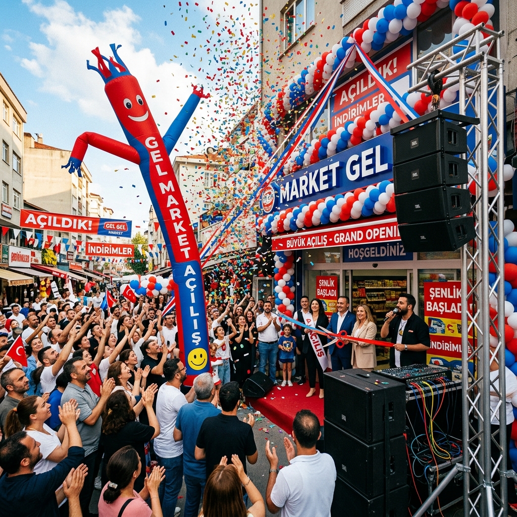 Açılışlarda Ses Sistemi Konfeti