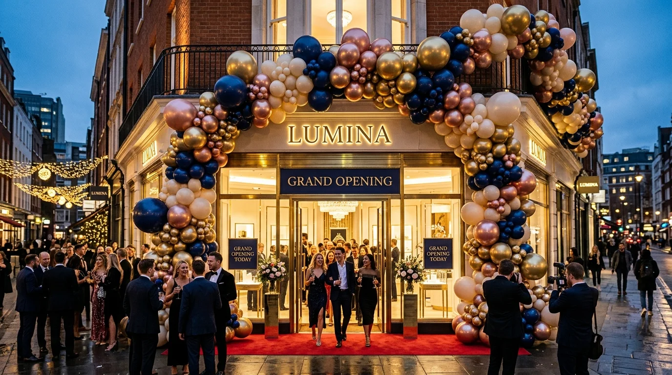 Gösterişli Bir Açılış Organizasyonu İçin Balon Süsleme Fikirleri