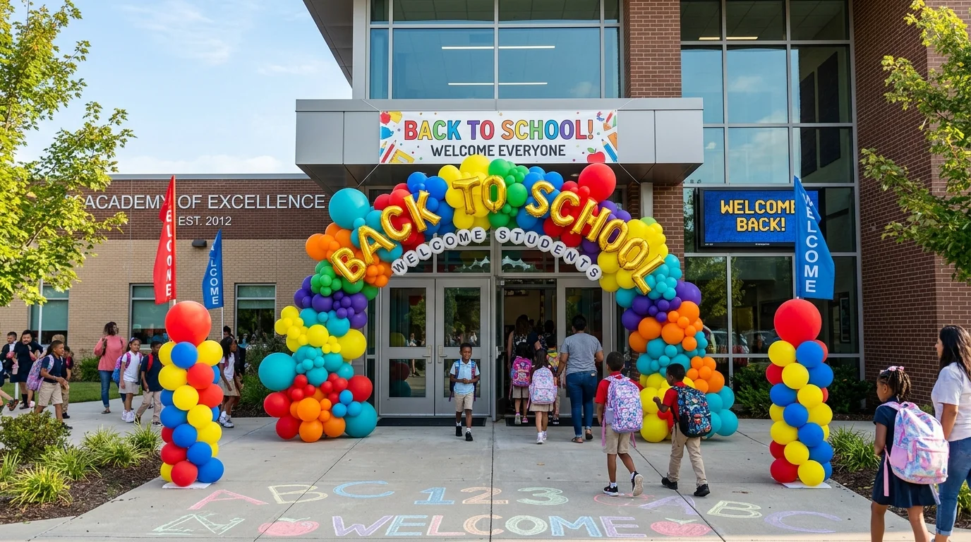Okula Dönüş (Back to School) Etkinlikleri İçin Balon Süsleme