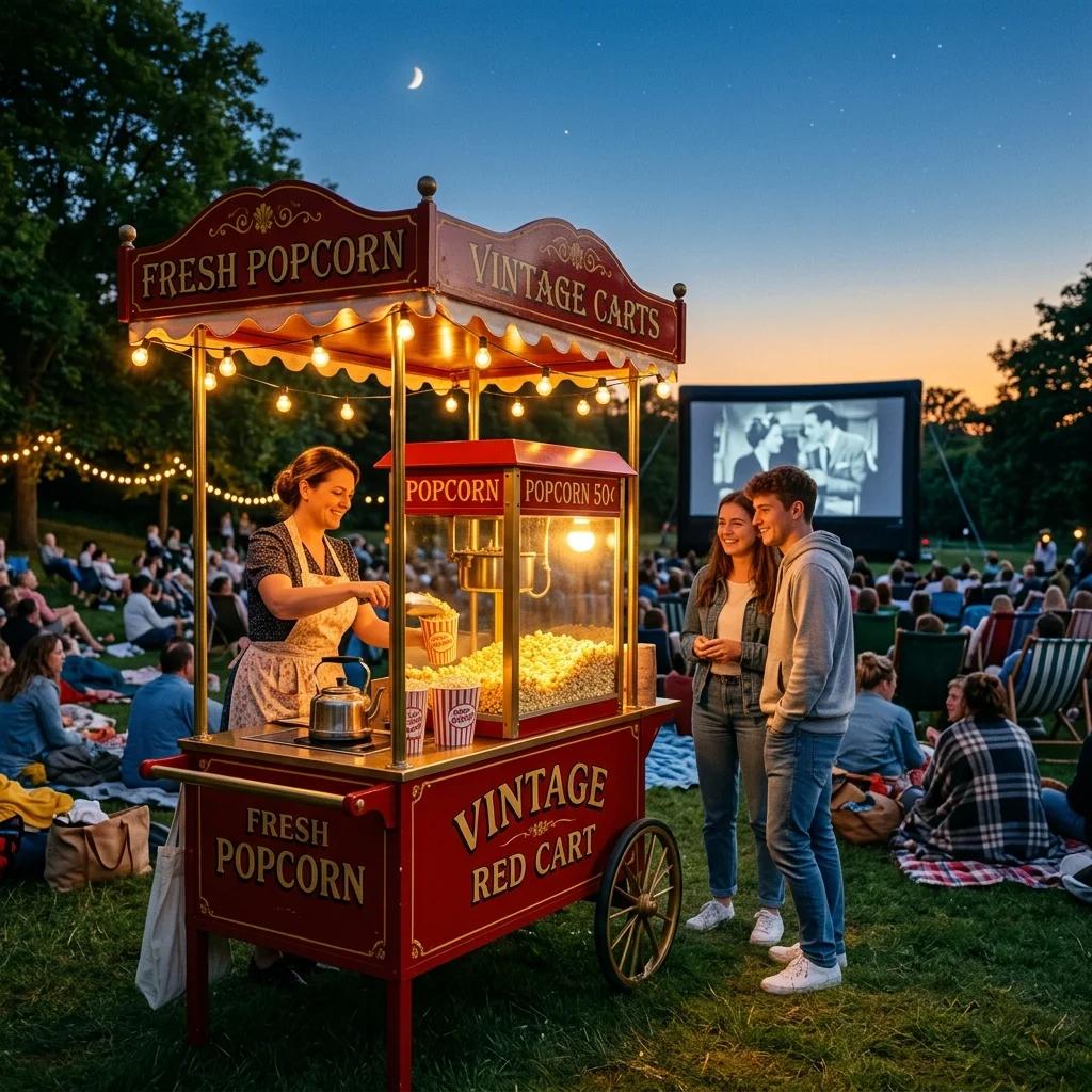 Açık Hava Sinema Etkinliklerinde Nostaljik Popcorn İkramı